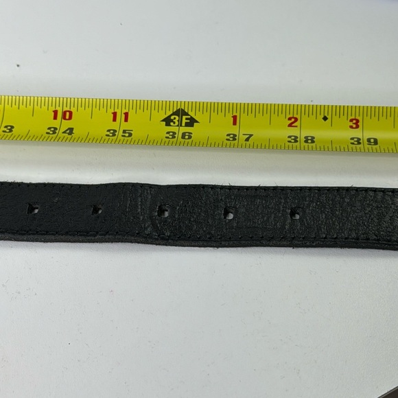 Landes Black Leather Belt - Italian Leather Canadian made - Picture 2 of 8
